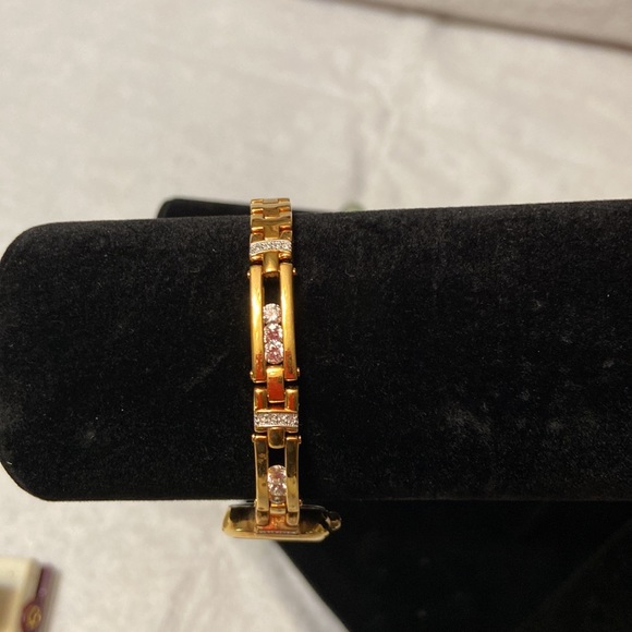 Elgin Gold tone Womens Watch & Rhinestone? Embellishments - Non Working - Picture 5 of 13